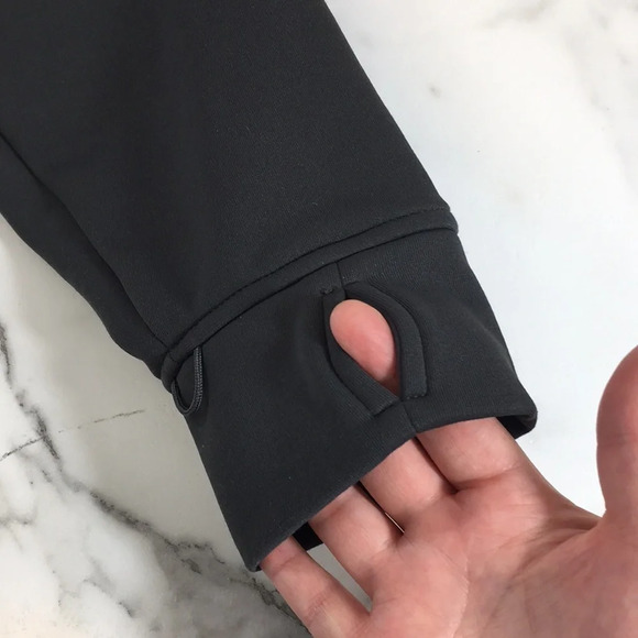 Nike ACG Thermal Layer 2 Red Gray Fleece Jacket Womens Medium Thumbhole Zip‎ Up - Picture 13 of 13